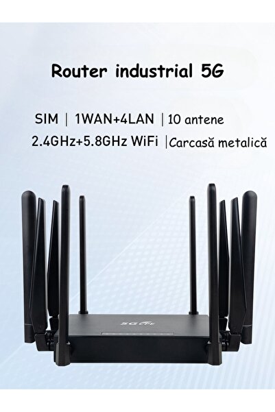 ambrasmart Router 5G CPE Dual-Band Wi-Fi, conexiune rapidă, stabilă și sigură pentru toată familia