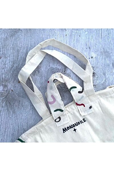 mononoke Abstract Pattern Cloth Bag