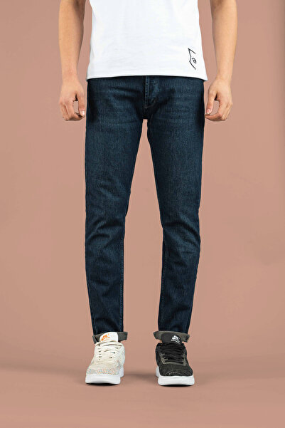 bombe Ανδρικό τζιν παντελόνι με λεπτή εφαρμογή, μπλε