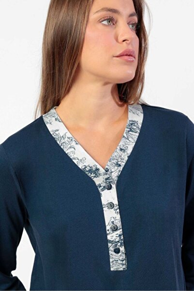 AYYILDIZ 63609 Lacivert Pijama Takımı