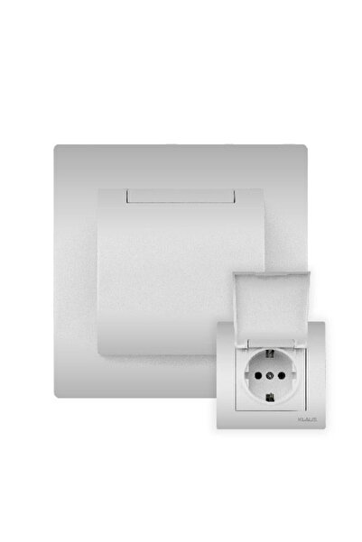 Klaus 10 Bucati, Priza Shucko Cu Capac Aluminiu, KE01309 (10/120)