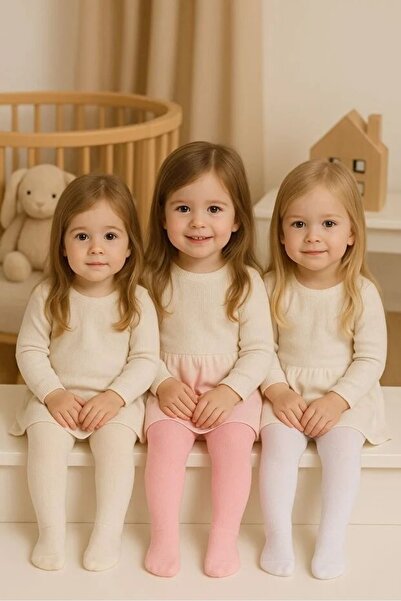 BENDEHEPSİ Pachet de 3 chiloți din bumbac de culoare uni pentru fetițe și copii