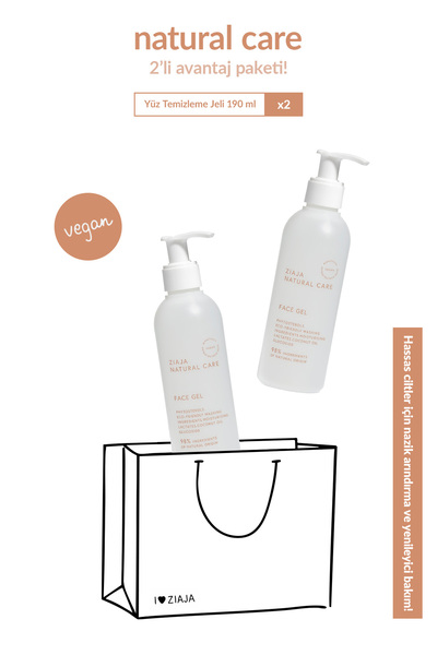 Ziaja Natural Care Yüz Temizleme Jeli 190 ml 2'li Set