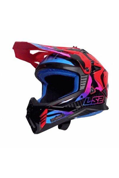LS2 Fast 2 Terekli Motosiklet Kaskı Wash Kırmızı