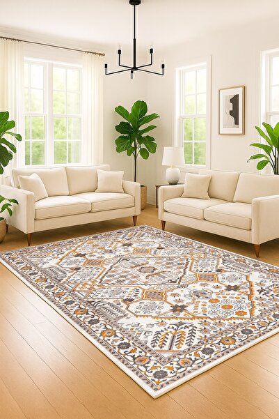 Olverno Home Makinede yıkanabilir kaymaz taban leke tutmaz dijital mutfak hal...