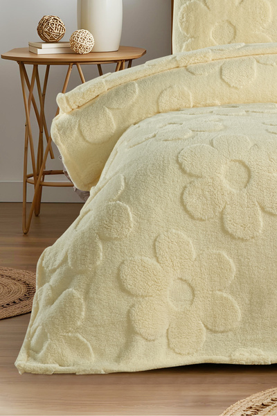 Noctiluca Fleura Floral Double Blanket Welsoft Bedspread 230X250 2 Pieces Wellsoft Pillowcases