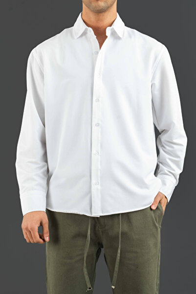 bombe Ανδρικό πουκάμισο εφαρμοστό Easy Iron που απομακρύνει τον ιδρώτα oversized Classic