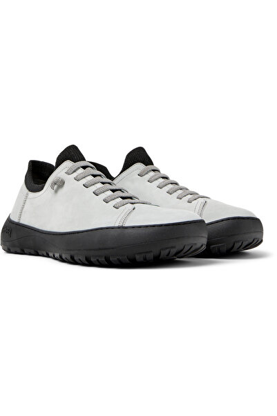 CAMPER Men Gray Red Sole Detailed Practical Sock-Fit Eva Elastic Lace-Up Sneaker Shoes Peu Serra