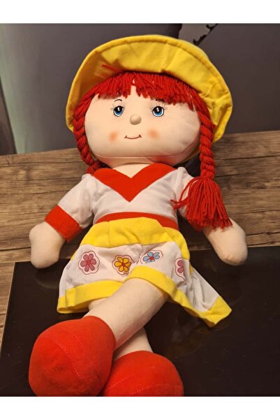 KARSAN BÜYÜK SARI ŞAPKALI BEZ BEBEK 65CM