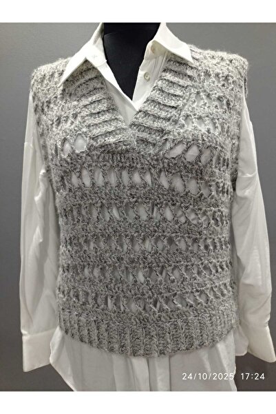 ELACA EL ÖRGÜSÜ DELİKLİ KADIN SÜVETER