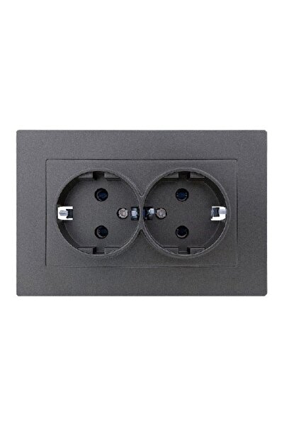 Klaus 6 Bucati, Priza Dubla Schuko Antracit, KE01708 (6/72)
