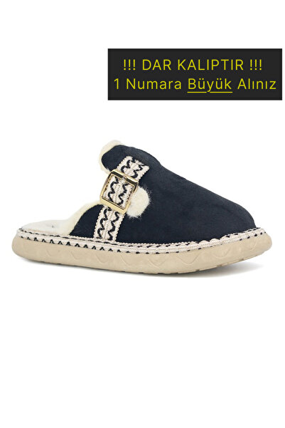 soElite Зимові жіночі домашні капці з закритим носком, з вовняного оксамиту, для гостей, безшумні, з м'якою підошвою