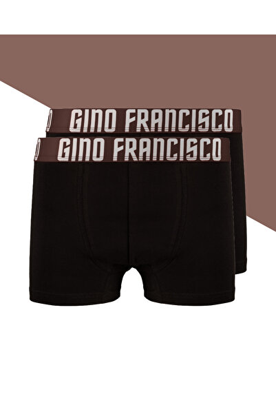 Kahve Pamuklu 2'li Erkek Boxer - Mood Collection