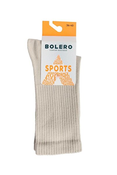 Bolero Fitilli Unisex Çorap Bej