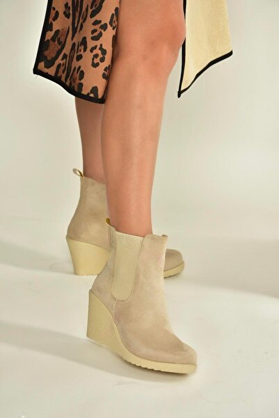 Fox Shoes V361197002 Γυναικείες μπότες με τακούνι από δέρμα σουέτ