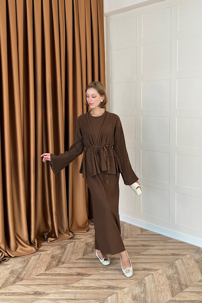 Stilife Медуза Джилели Трико Елбисе Кафяво