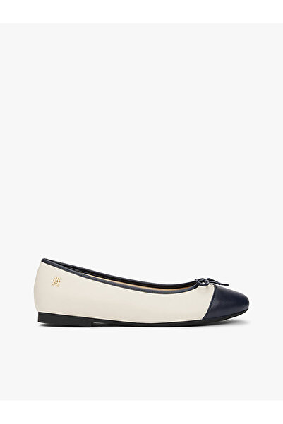 Tommy Hilfiger TOE CAP LEATHER BALLERINA
