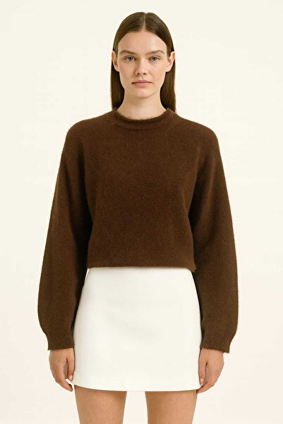 gigigiyim Yumoş Solid Color Women's Sweater