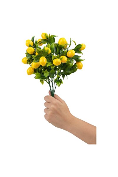 DEFNE DECOR Τεχνητό μπουκέτο λεμονιών με 5 κλαδιά