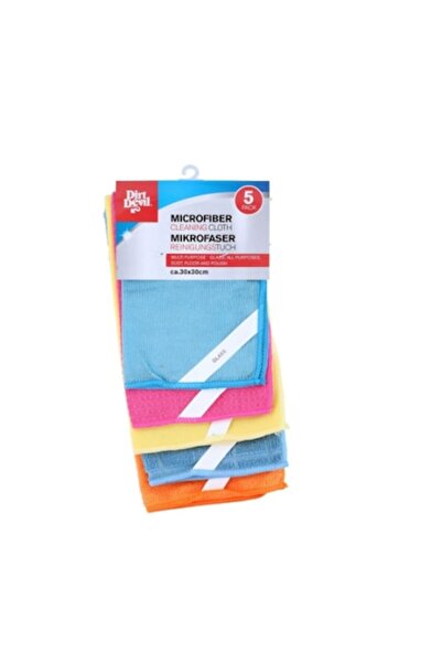 DİRT DEVIL Set de 5 lavete universale din microfibră, Dirt Devil, 30x30 cm, m...