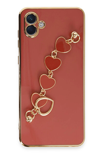 NewFace حافظة NRTMSA لهاتف سامسونج جالاكسي A04E من السيليكون (165113) - أحمر