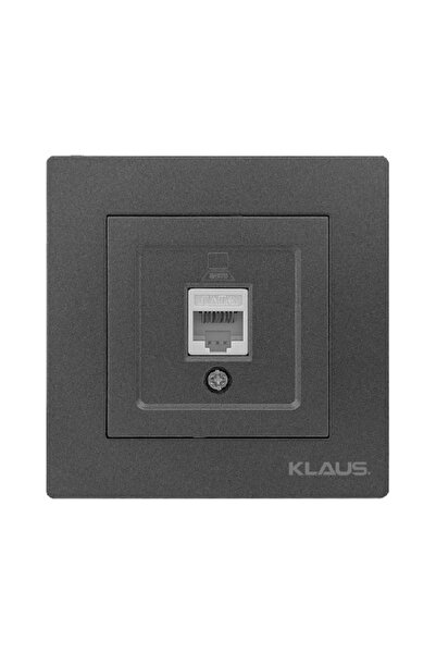 Klaus 10 τεμάχια, ανθρακί υποδοχή δεδομένων Cat6, KE01712R (10/120)