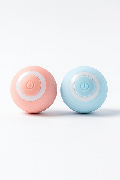 Papağanhane 2’li LED’li Akıllı Kedi Oyuncağı Topu | Pembe & Mavi | USB Şarjlı...