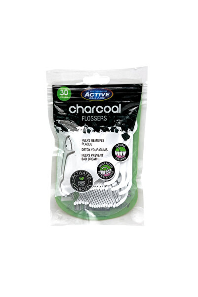 BEAUTY FORMULAS خيط تنظيف الأسنان بالفحم من بيوتي فورميولا 50 متر