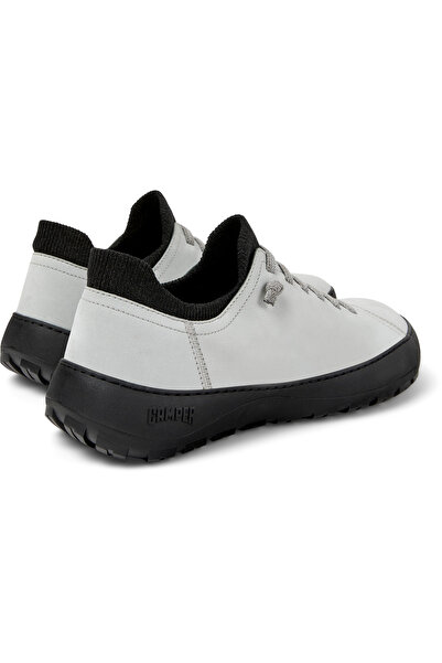 CAMPER Men Gray Red Sole Detailed Practical Sock-Fit Eva Elastic Lace-Up Sneaker Shoes Peu Serra