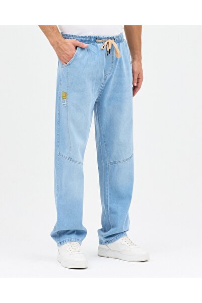 Osyday Ανδρικό παντελόνι με χαλαρή εφαρμογή, άνετο κοψίμα, ελαστική μέση, ίσιο πόδι