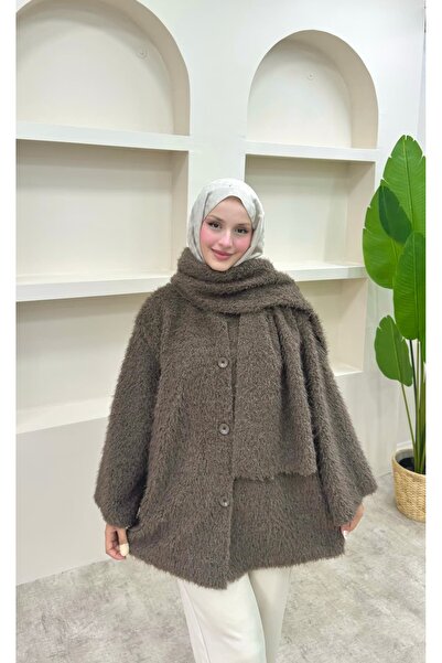 lurex moda Scarf Jacket