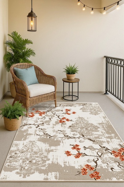 Olverno Home Makinede yıkanabilir kaymaz taban leke tutmaz dijital mutfak hal...