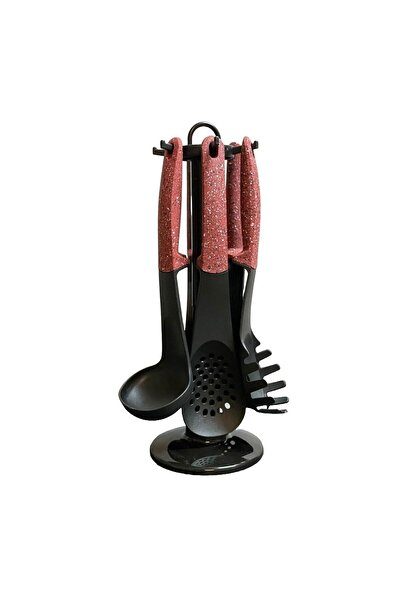 Royalty Line RL U06 7-piece kitchen utensil set, red
