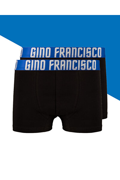 Gino Francisco MAVİ Pamuklu 2'li Erkek Boxer - Mood Collection