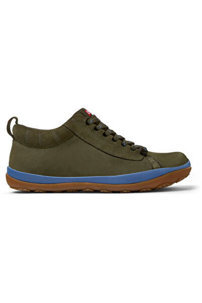 CAMPER Men Green Genuine Leather Lace-Up Outdoor Boots Soft Flat Sole Casual Elegant PeuPistaGm