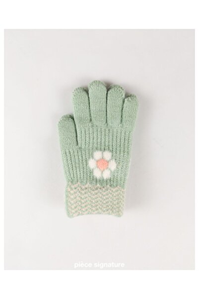 PIECE SIGNATURE 95% Acrylic 5% Elastane, Girls' Gloves (4-8 Years Old)