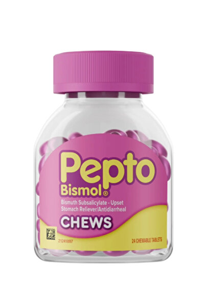 Candy Pepto Bismol Chews 24 Chewable Tablets