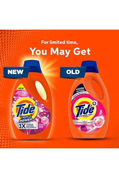 Tide Triple Power with a Touch of Downy Floral Breeze Liquid Detergent 1.8L x 4