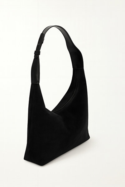 HBS Bag Black Suede Shoulder Bag 1000