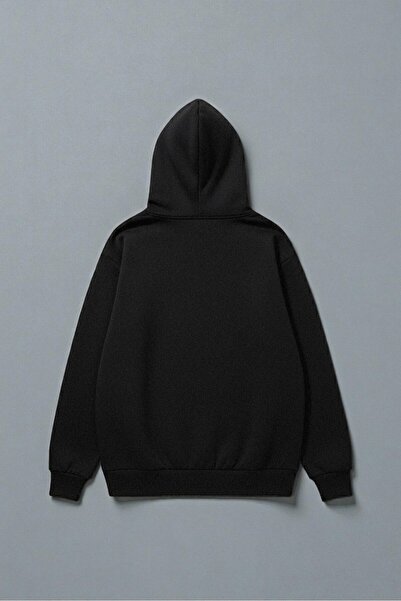 uyguntarz Unisex the Moon Tarot Card Design Printed Hooded Sweatshirt