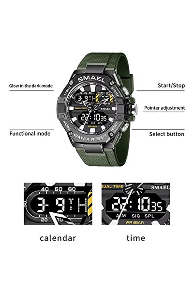 SMAEL 8066 Modern Style Sports Men's Wristwatch