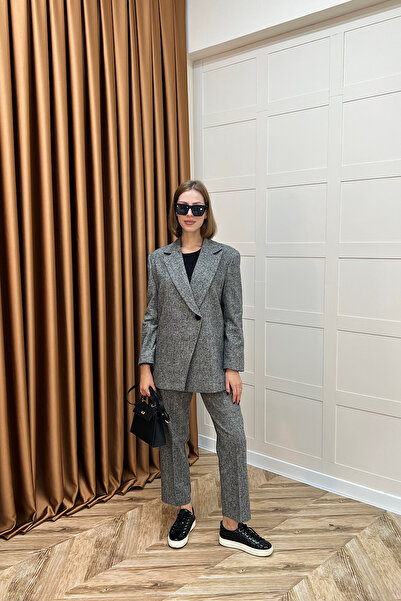 Stilife Μινέλ Σετ με μπουφάν ανθρακί