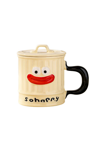 Dörtel Tedarik Ceramic Mug with Comic Character Design Bm-1435