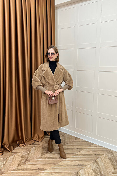 Stilife Angora Premium υφασμάτινο παλτό βιζόν