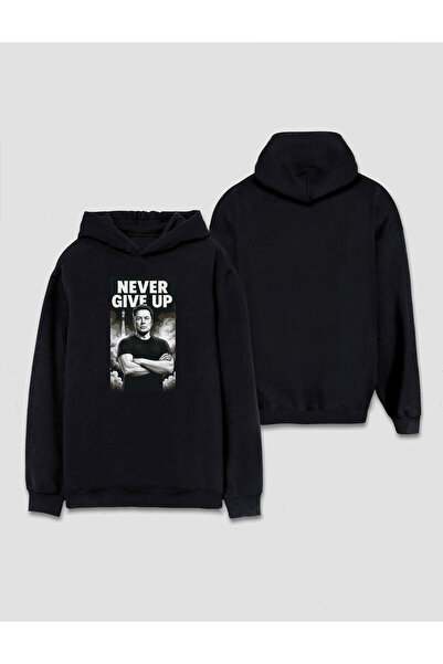 Darkia هوديي Never Give Up Elon Musk Design مطبوع بغطاء للرأس