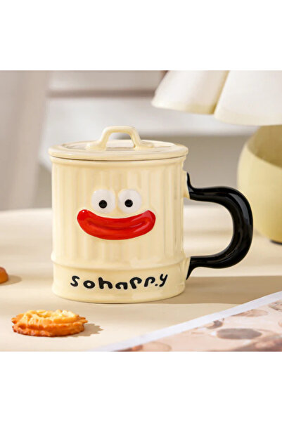 Dörtel Tedarik Ceramic Mug with Comic Character Design Bm-1435