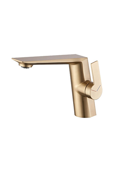 OEM Bathroom Sink Faucet, Modern Design, Honeycomb Jet, Stainless Steel, Mounting Elements, gold