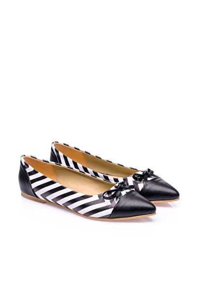 JustBow Printed Colorful Women's Ballerinas