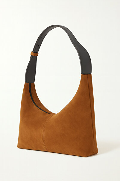 HBS Bag Tan Suede Shoulder Bag 1000