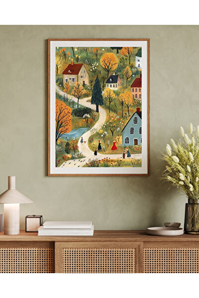 woodhomeworks Tek Parça Salon Ofis Dekor Tablo Vrynt